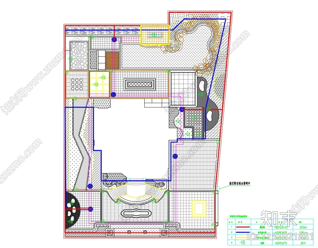 湖南新中式风格别墅花园景观施工图设计cad施工图下载【ID:1131021851】