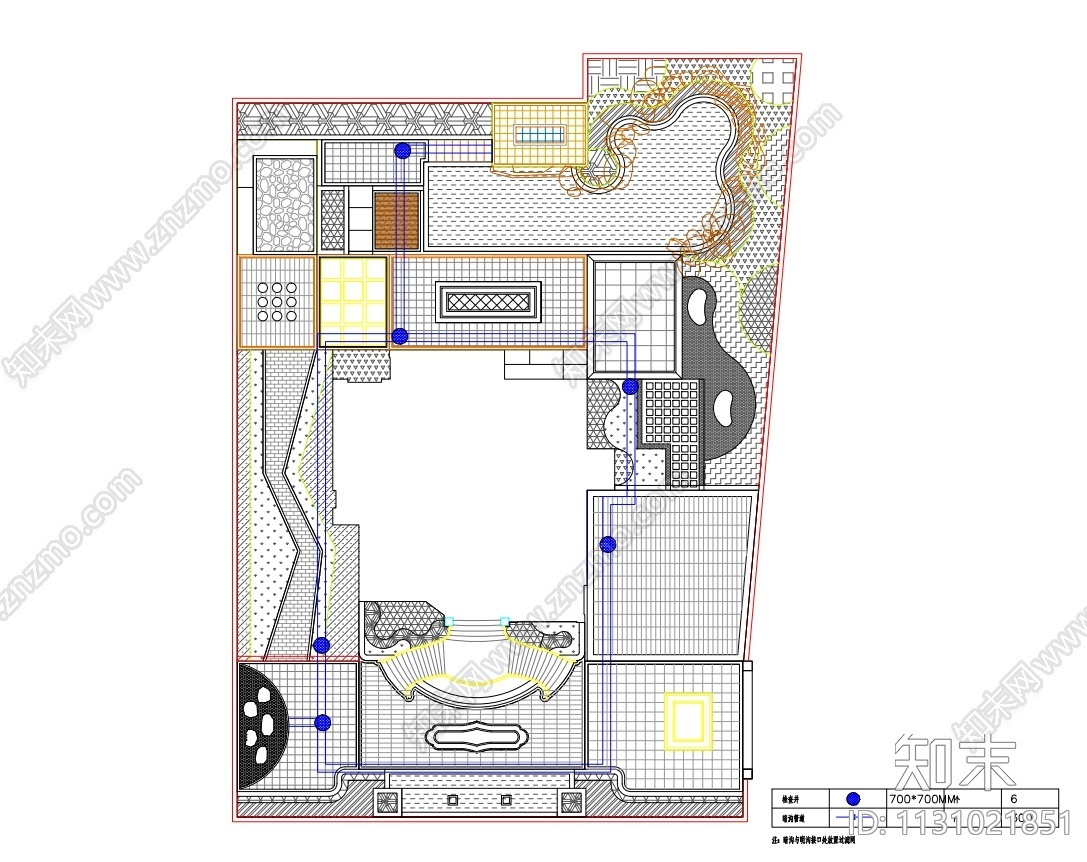 湖南新中式风格别墅花园景观施工图设计cad施工图下载【ID:1131021851】