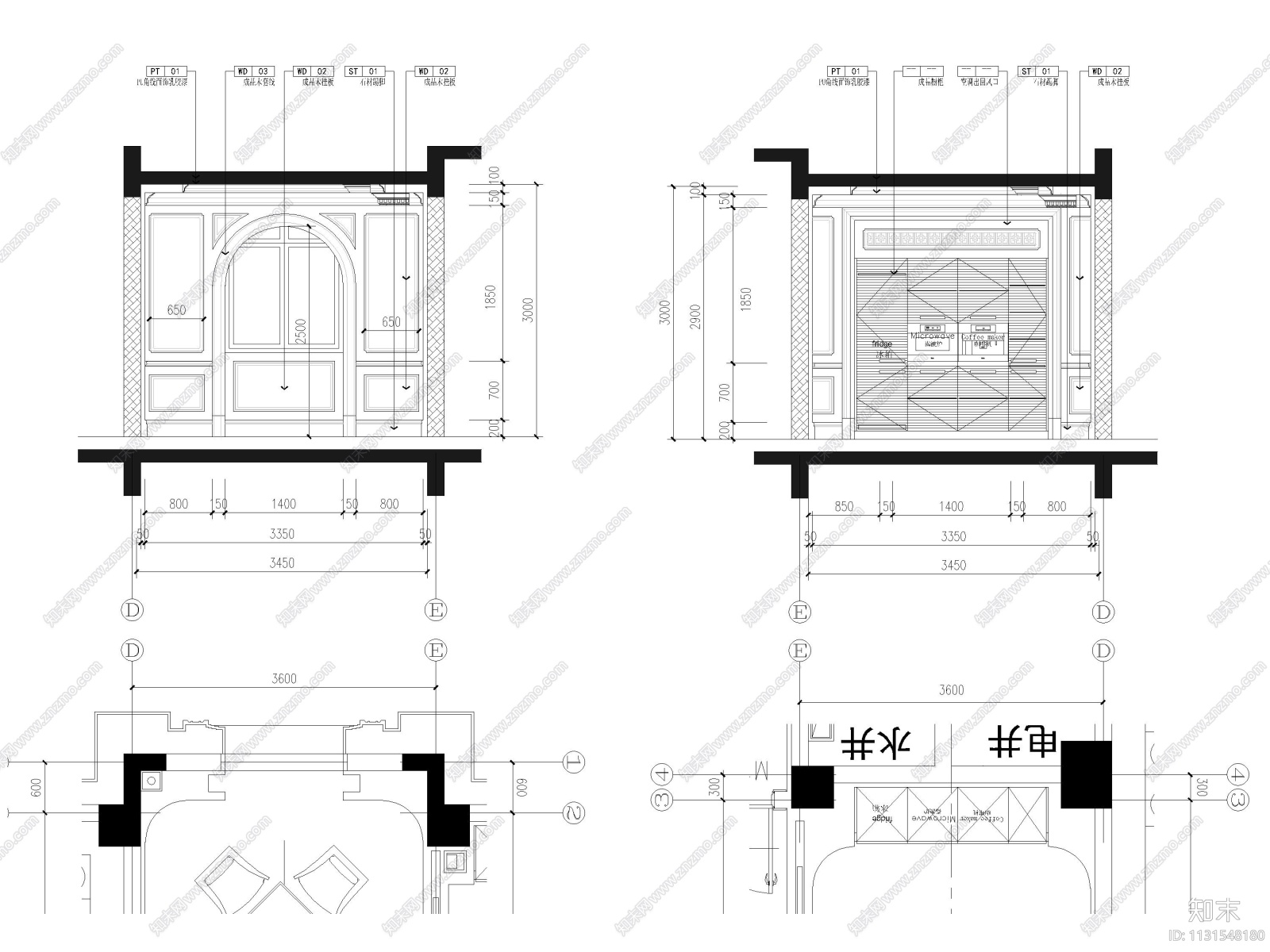 山东1000㎡三层五居室独栋别墅装修施工图cad施工图下载【ID:1131548180】