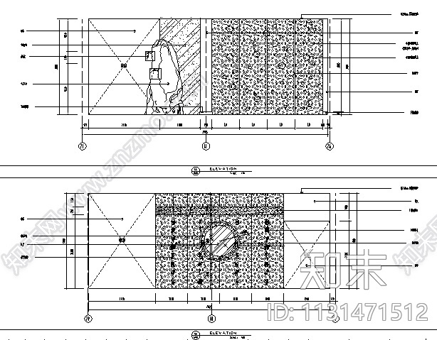 现代新中式风格咖啡馆设计施工图(含手绘效果图)施工图下载【ID:1131471512】