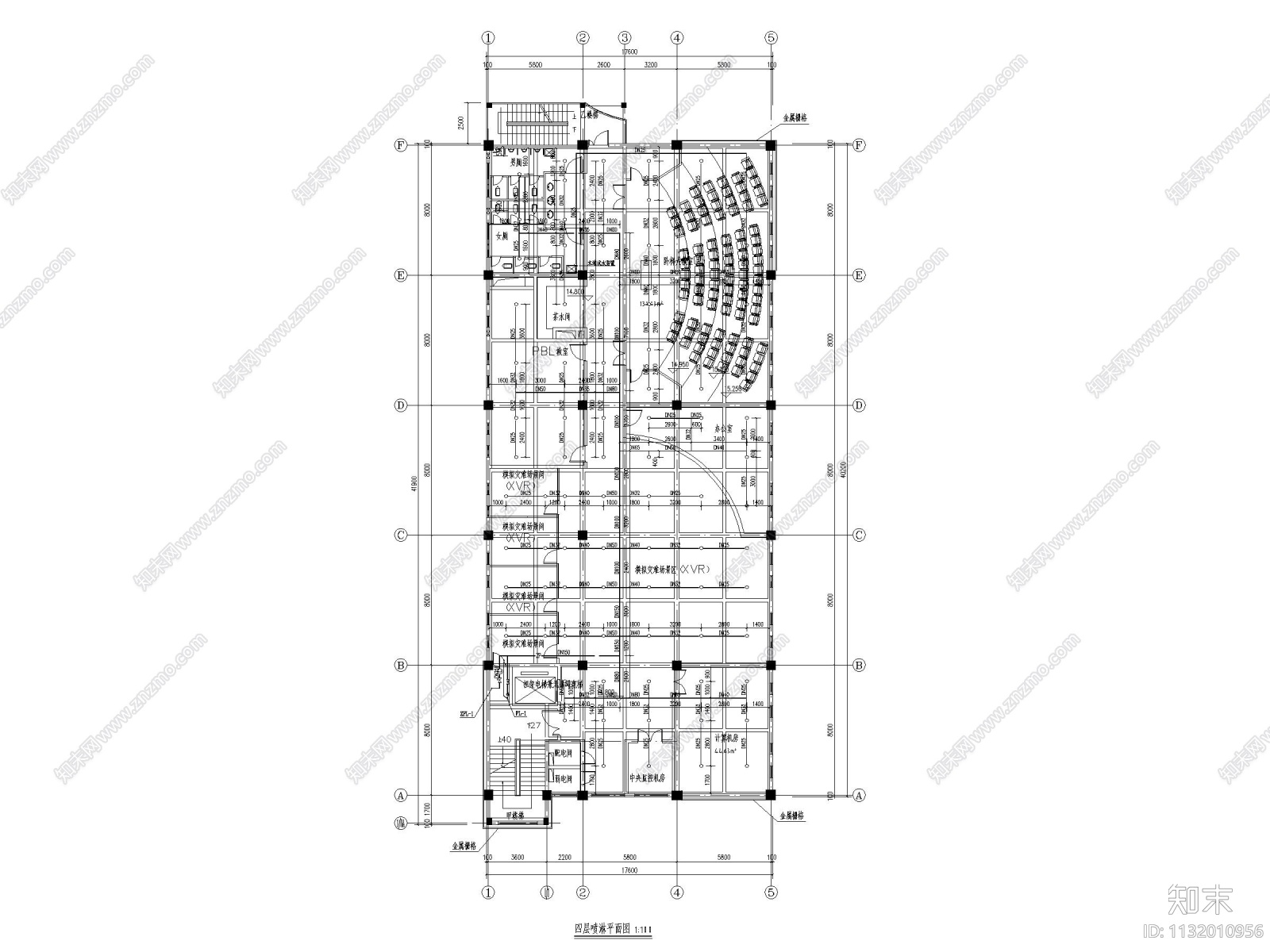 上海医院培训基地给排水施工图含计算书cad施工图下载【ID:1132010956】