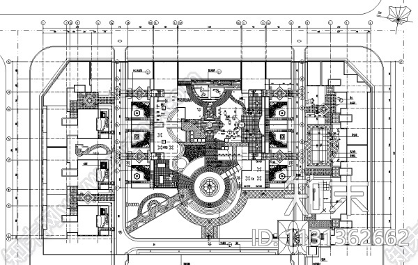 广场景观绿化设计CAD平面图57套施工图下载【ID:1131362662】