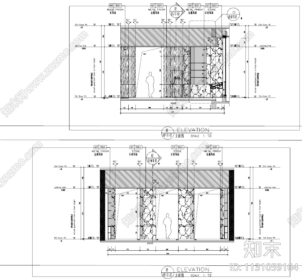 广东深圳1090㎡新中式售楼处施工图+效果图cad施工图下载【ID:1131059164】