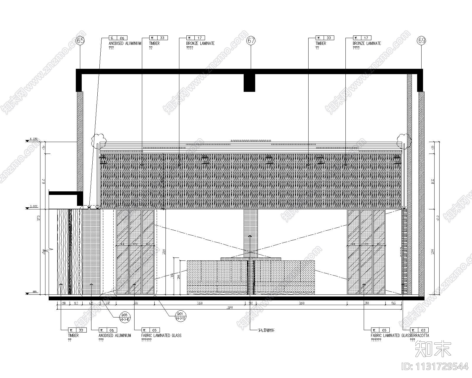 恒禾置地五缘湾璞尚酒店中餐厅装修施工图cad施工图下载【ID:1131729544】