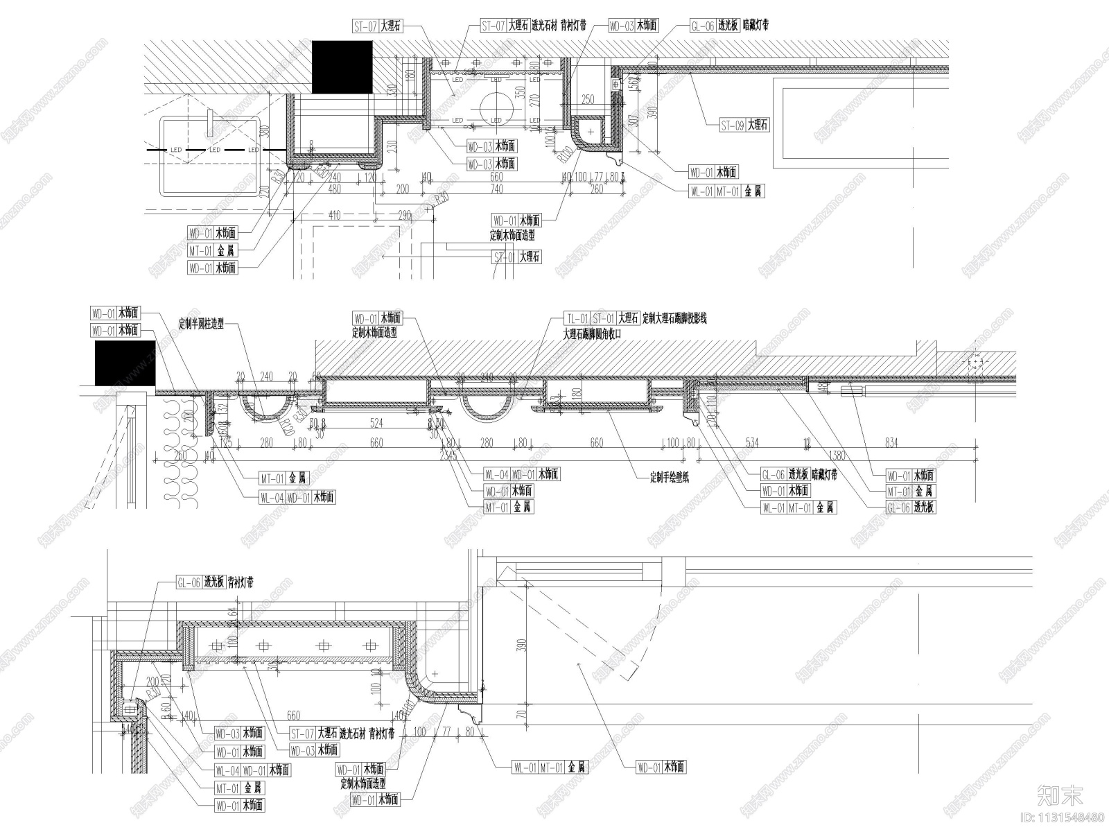 江苏1200㎡二层五居室别墅设计全套施工图施工图下载【ID:1131548480】