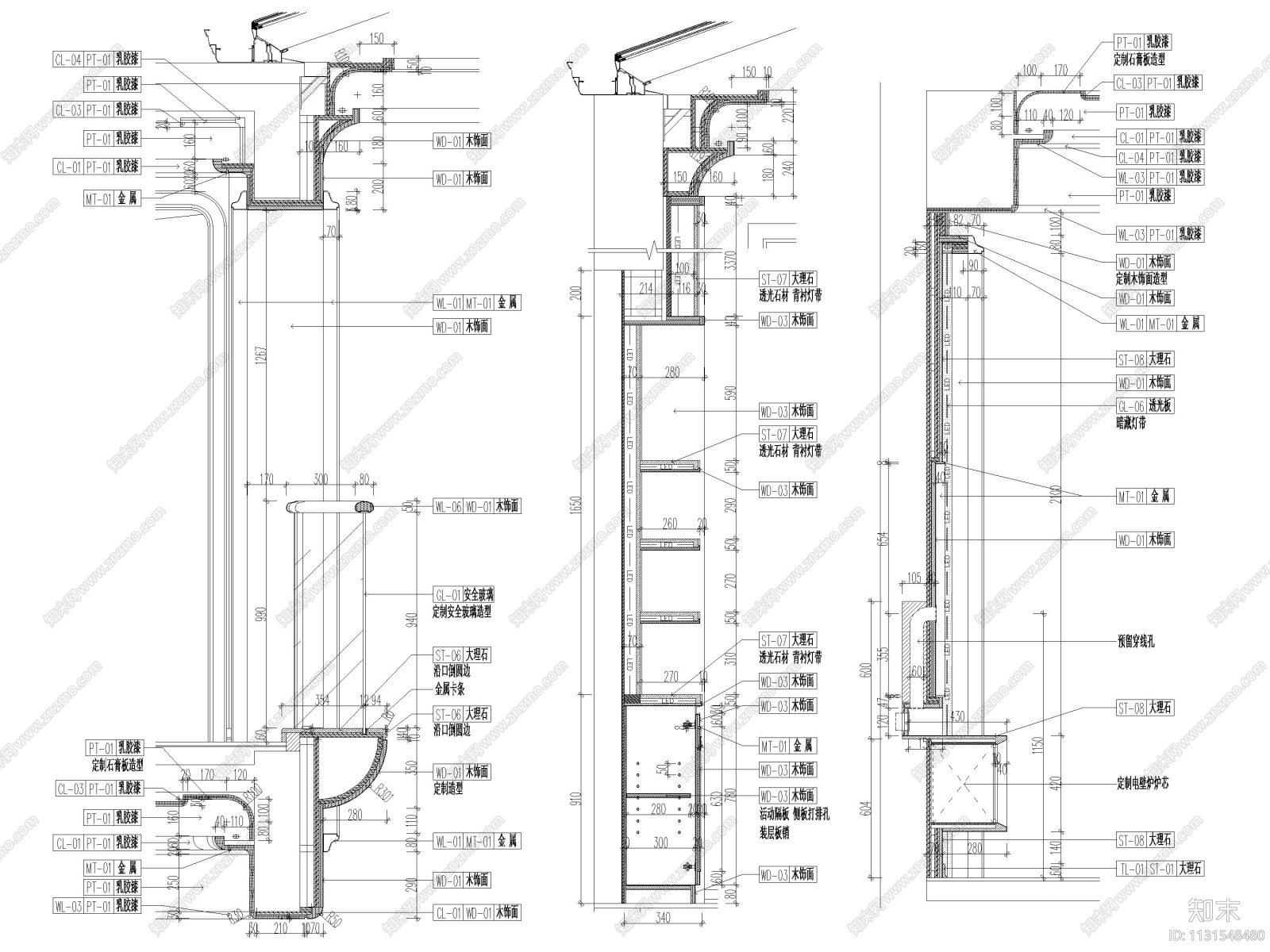 江苏1200㎡二层五居室别墅设计全套施工图施工图下载【ID:1131548480】