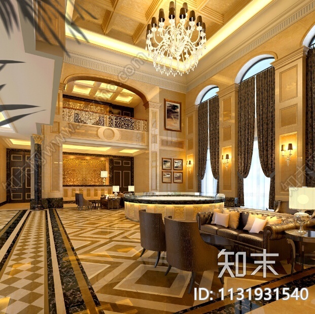 新疆欧式奢华高端休闲会所设计施工图（含效果图）cad施工图下载【ID:1131931540】