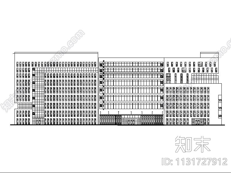 深圳丙类高层陶土板外墙标准生产厂房建筑施工图施工图下载【ID:1131727912】