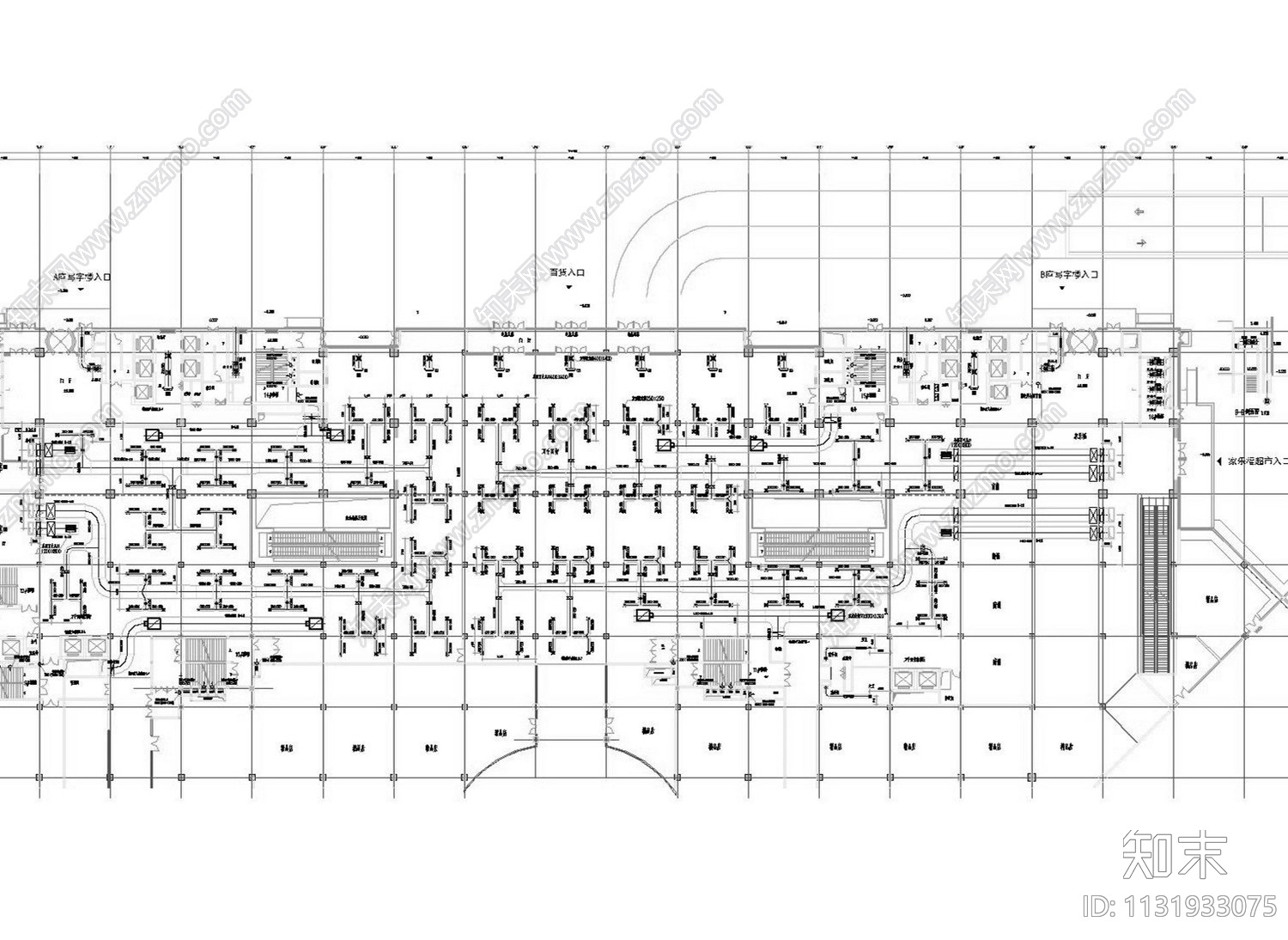 北京大型知名商业建筑空调通风防排烟系统设计施工图(知名地产广场)施工图下载【ID:1131933075】