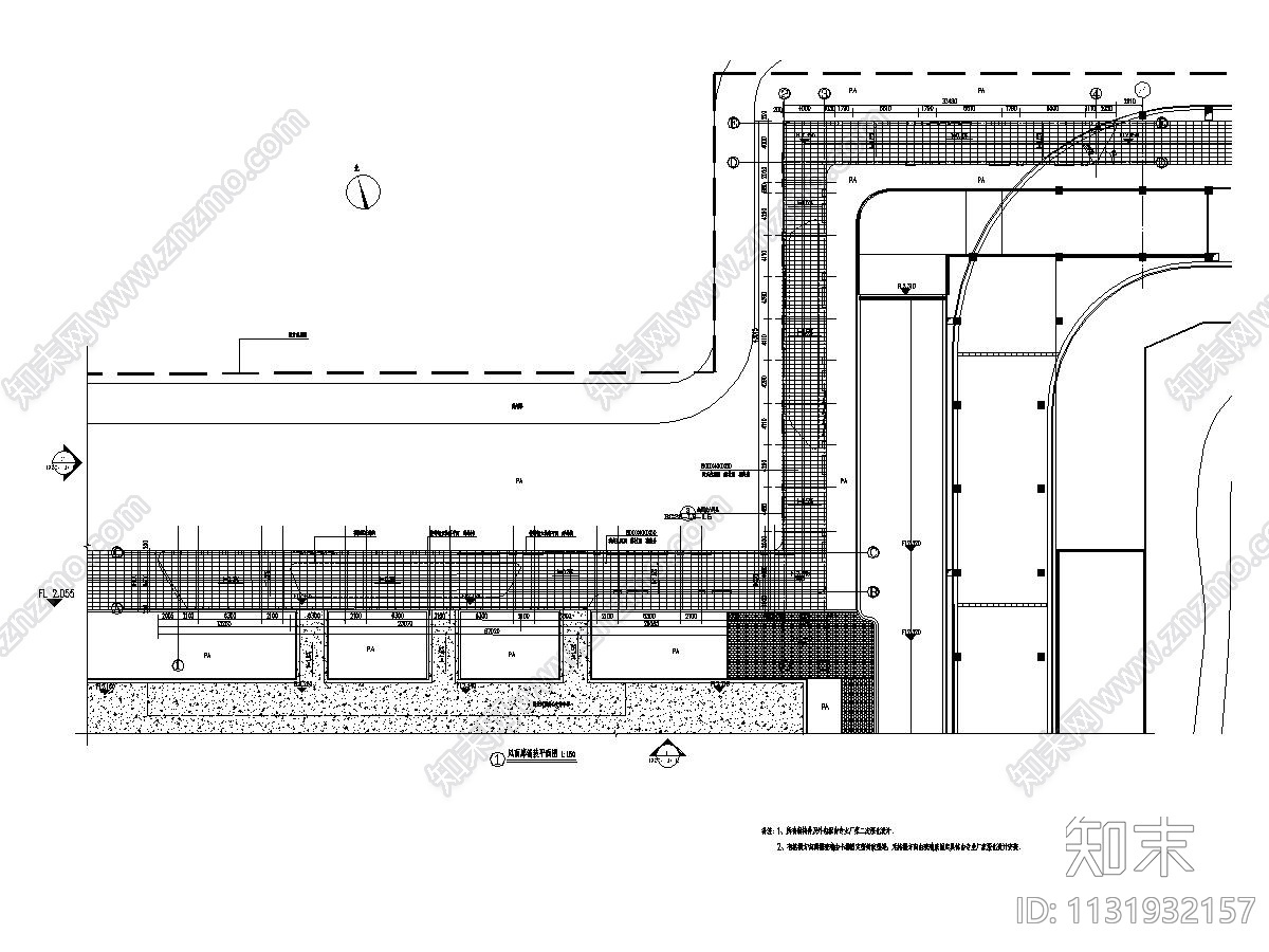 火车站前广场景观工程施工图设计2021年cad施工图下载【ID:1131932157】