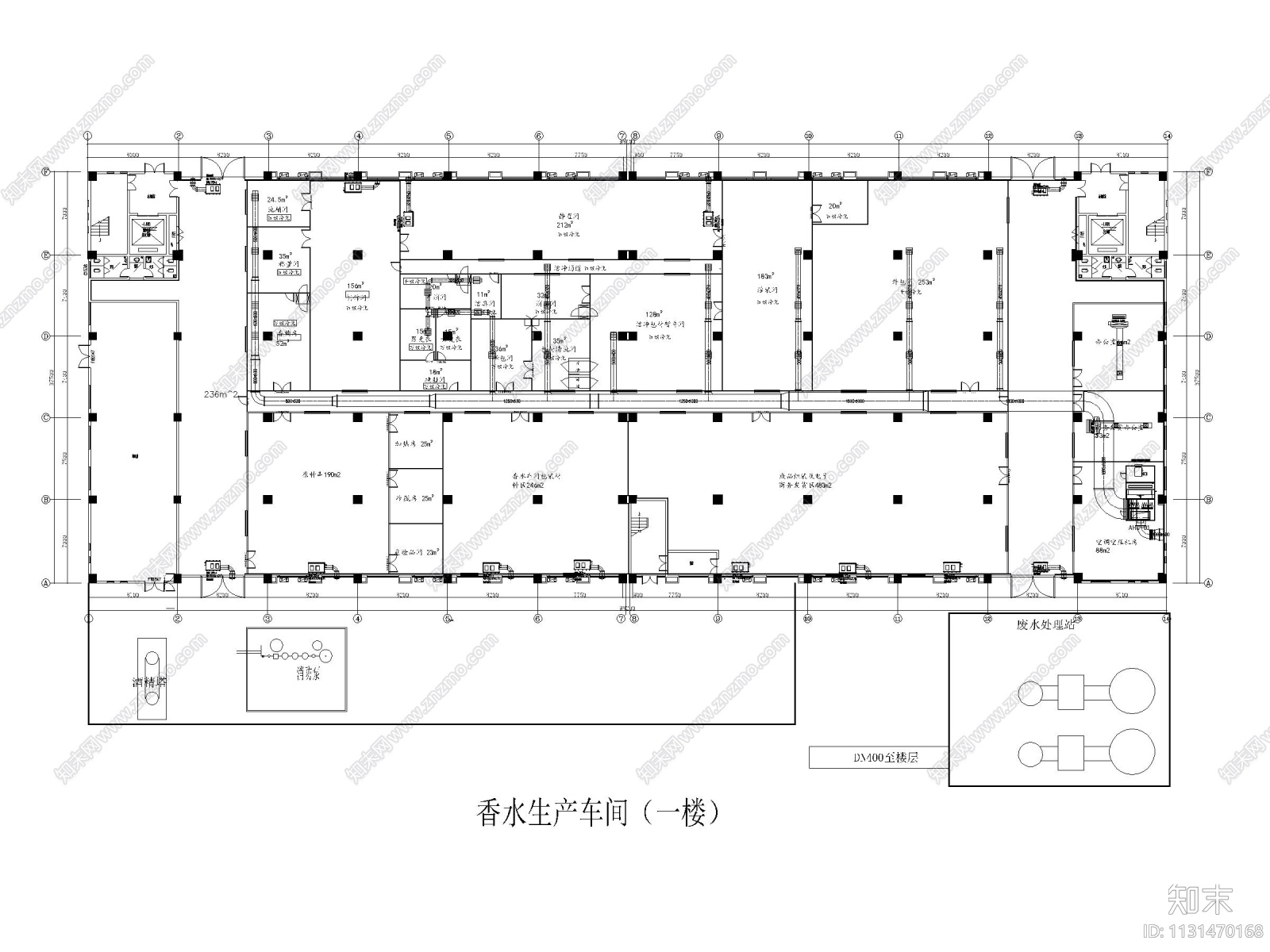 江苏某化妆品生产厂房洁净空调系统施工图施工图下载【ID:1131470168】