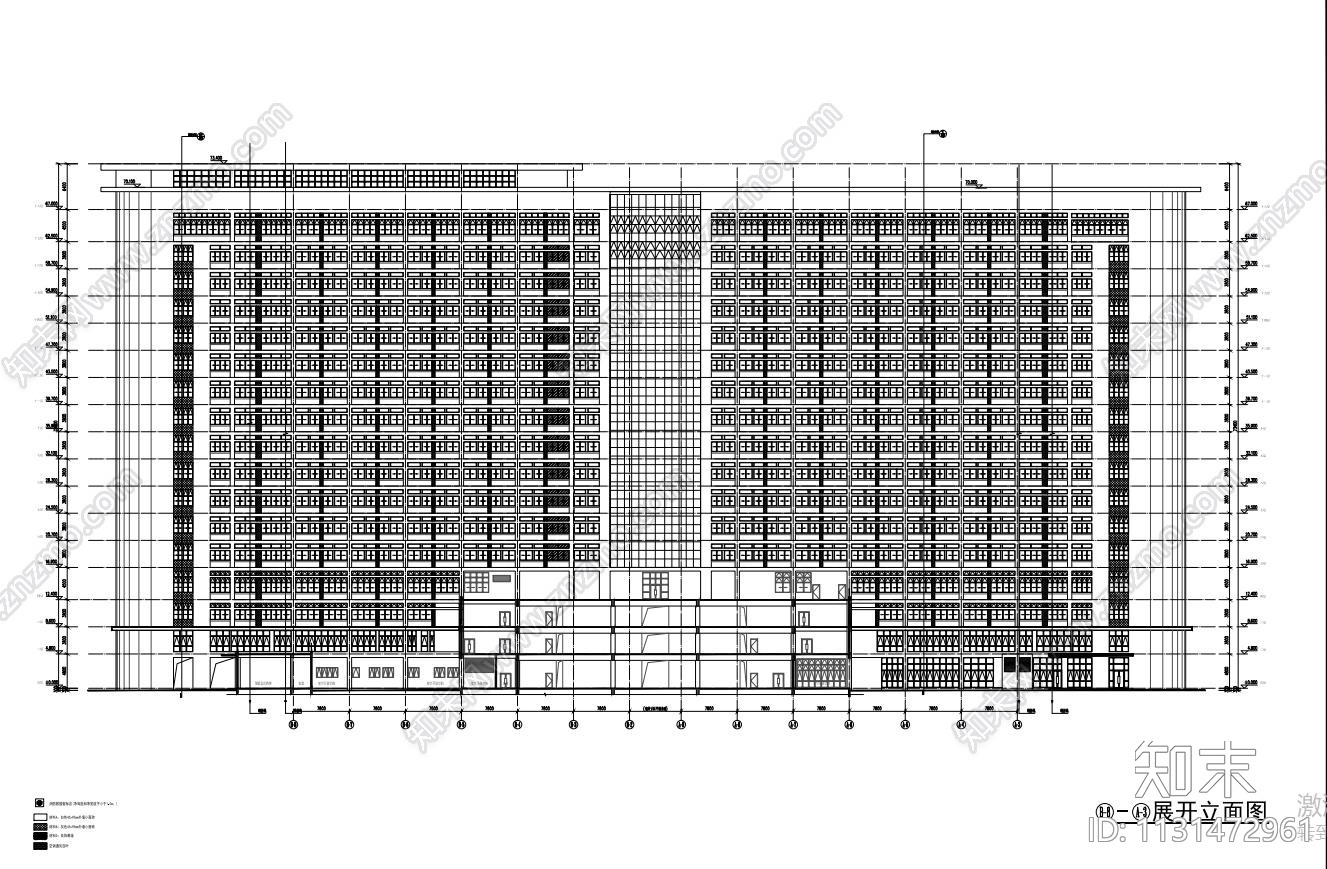 贵州高层综合楼医院建筑设计施工图CAD+PD施工图下载【ID:1131472961】