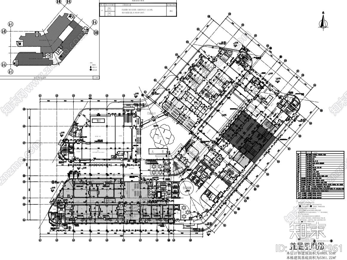 贵州高层综合楼医院建筑设计施工图CAD+PD施工图下载【ID:1131472961】