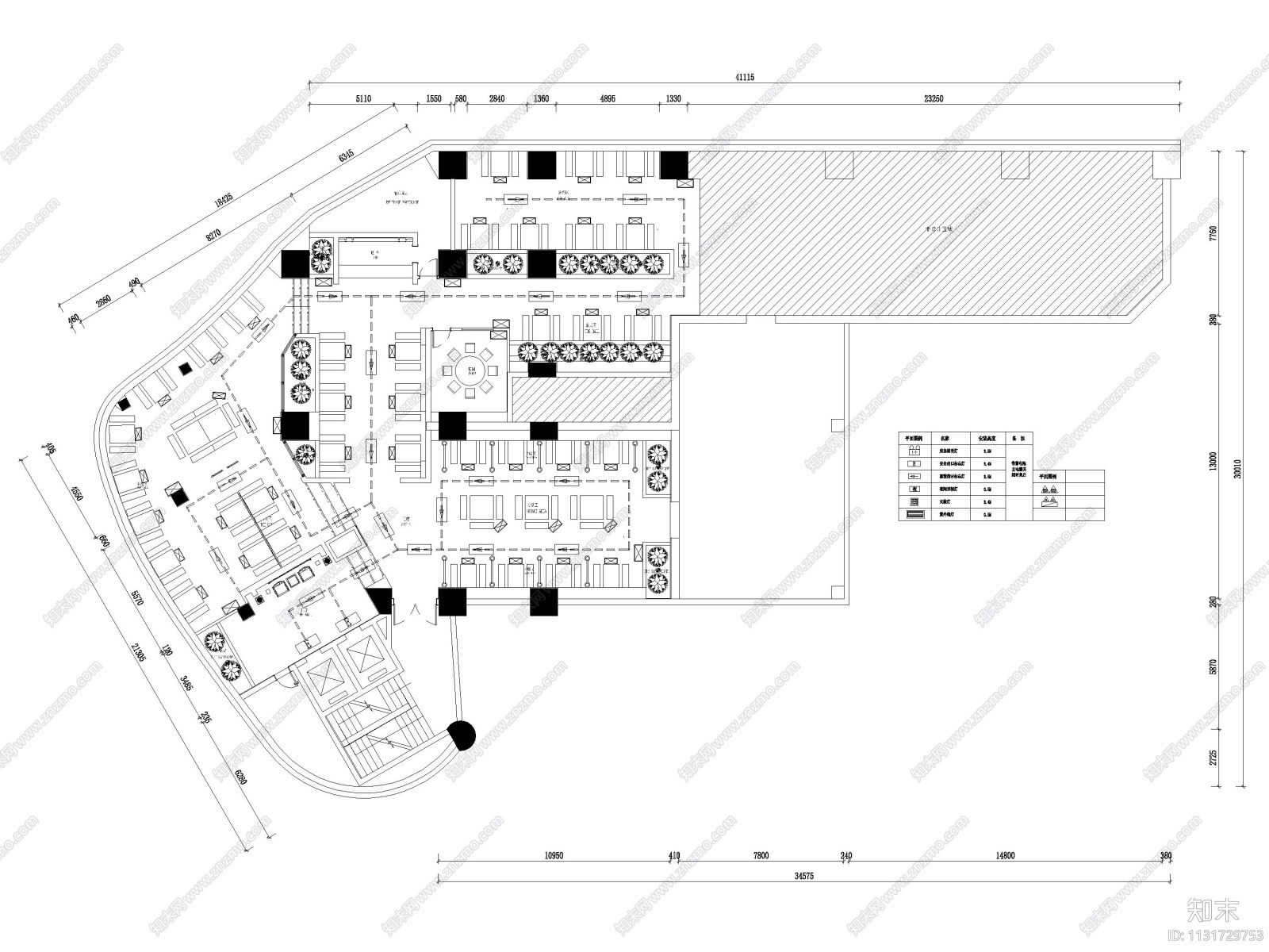 深圳850㎡中式小龙坎火锅店装饰施工图施工图下载【ID:1131729753】