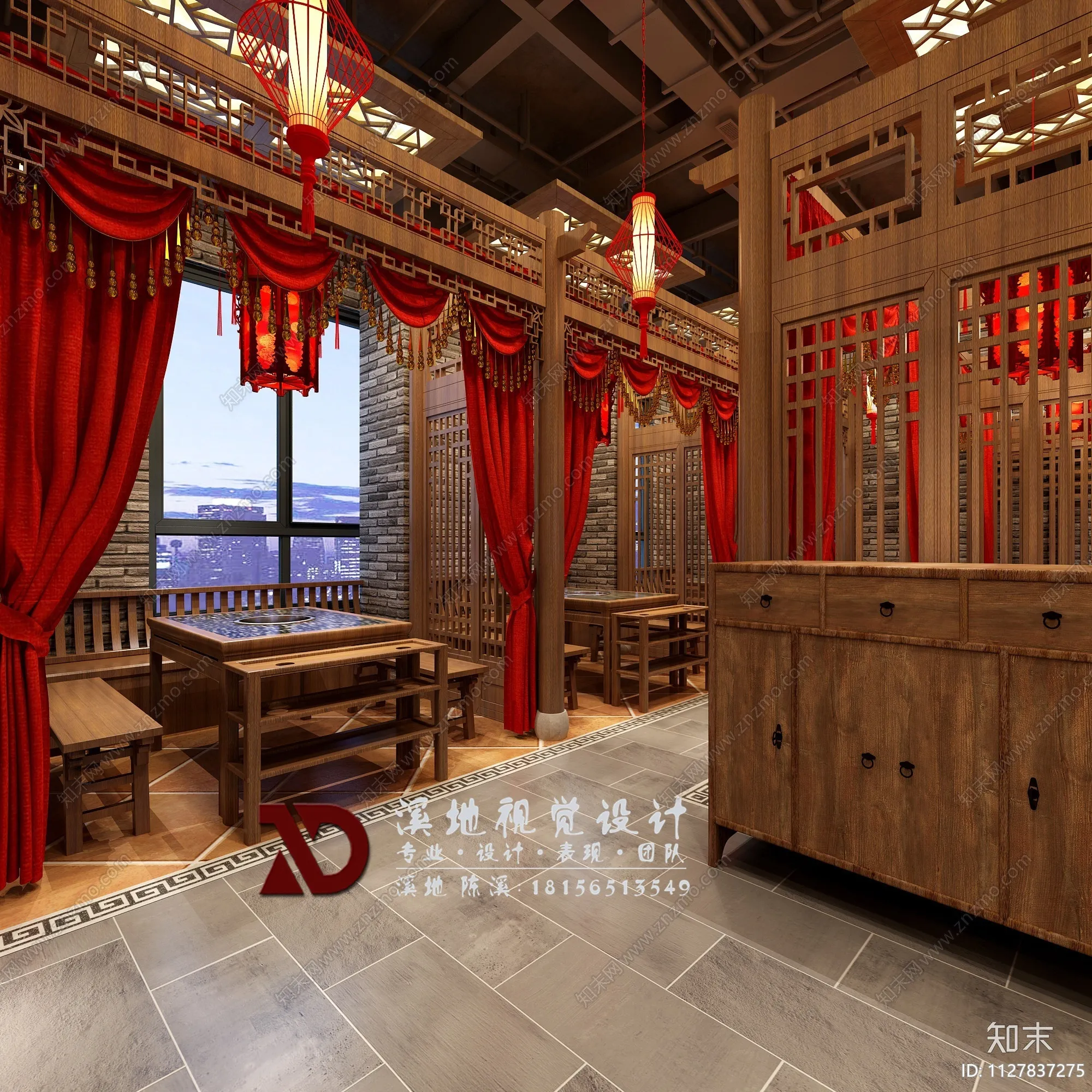 火锅店设计素材精品下载_知末网
