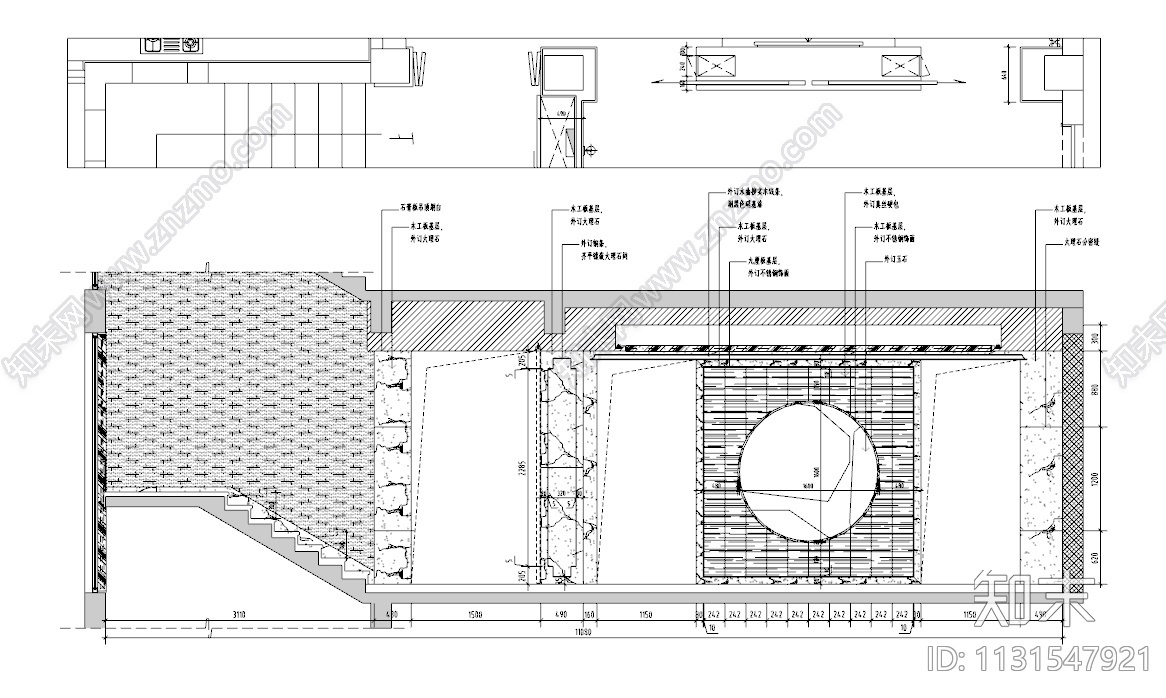 浙江萧山五层别墅住宅CAD施工图+效果图施工图下载【ID:1131547921】