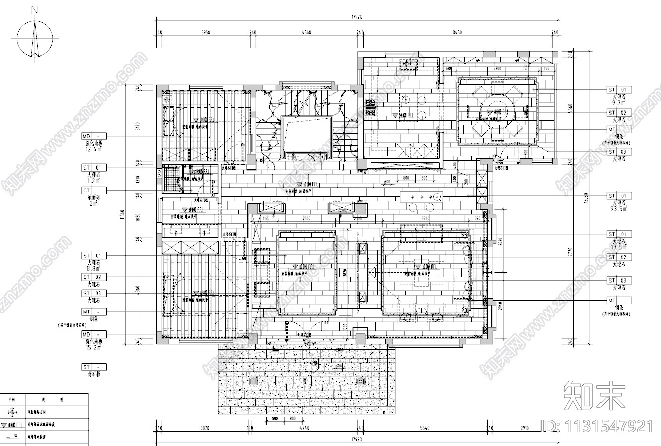 浙江萧山五层别墅住宅CAD施工图+效果图施工图下载【ID:1131547921】