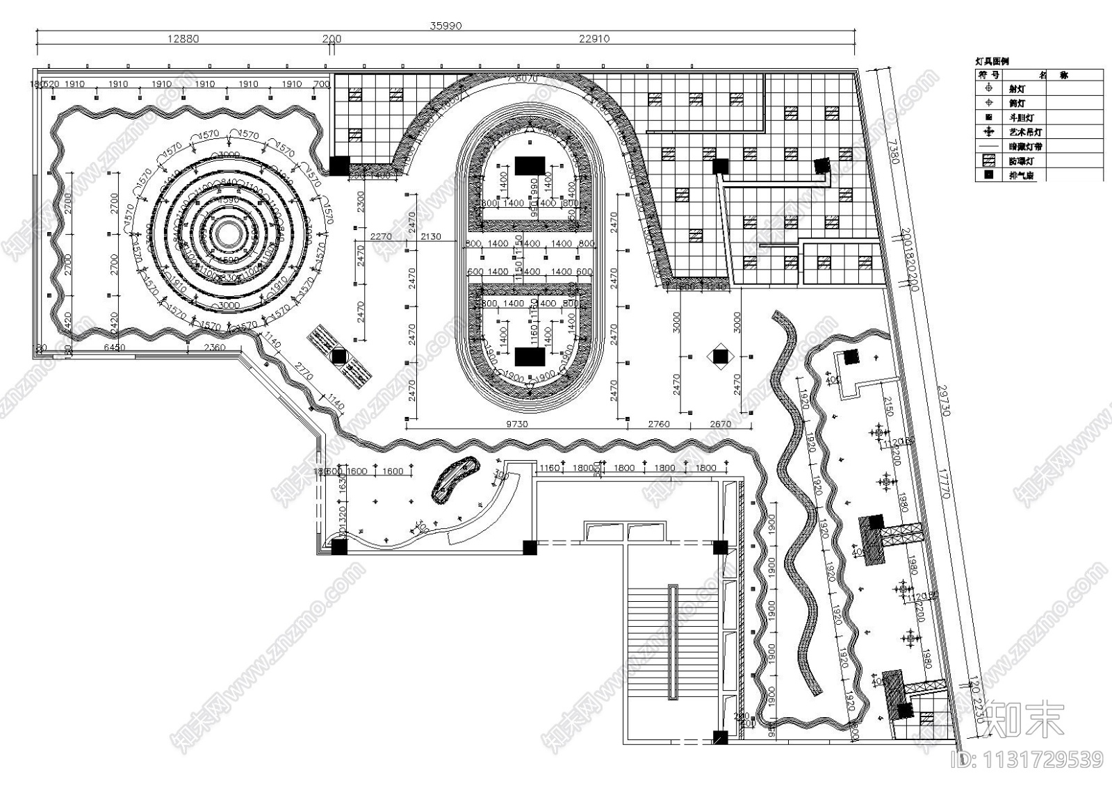 芜湖宋家弘鼎海鲜自助装饰施工图+效果图cad施工图下载【ID:1131729539】