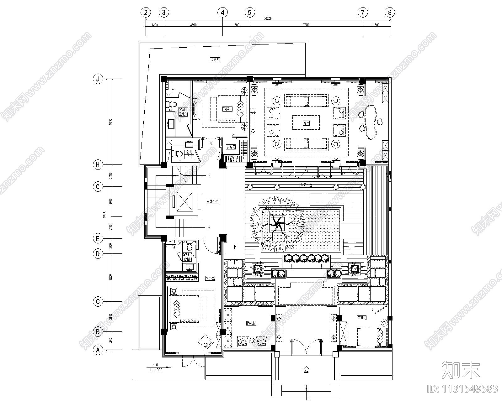 四川柏舍设计-成都中德麓府别墅四合院+样板间+售楼处丨CAD平面+设计方案+效果图+MAX模型cad施工图下载【ID:1131549583】