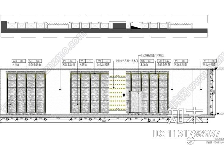 呼和浩特现代风“翼”酒吧装修施工图+实景cad施工图下载【ID:1131798937】