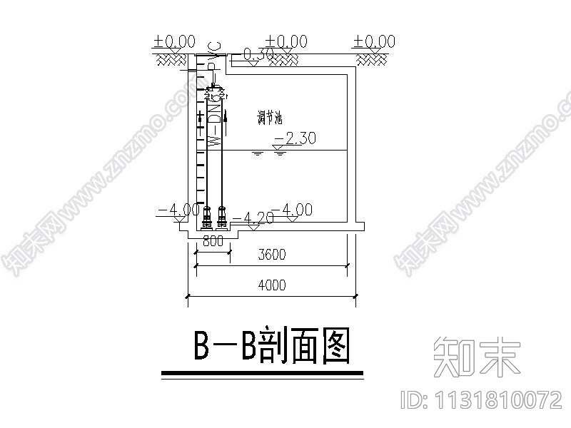 某市人民医院污水处理工程施工图（CAD,14张）cad施工图下载【ID:1131810072】