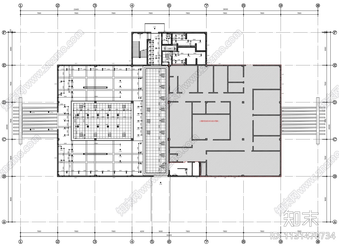 中海石油液化天然气现代轻奢餐厅cad施工图下载【ID:1131470734】