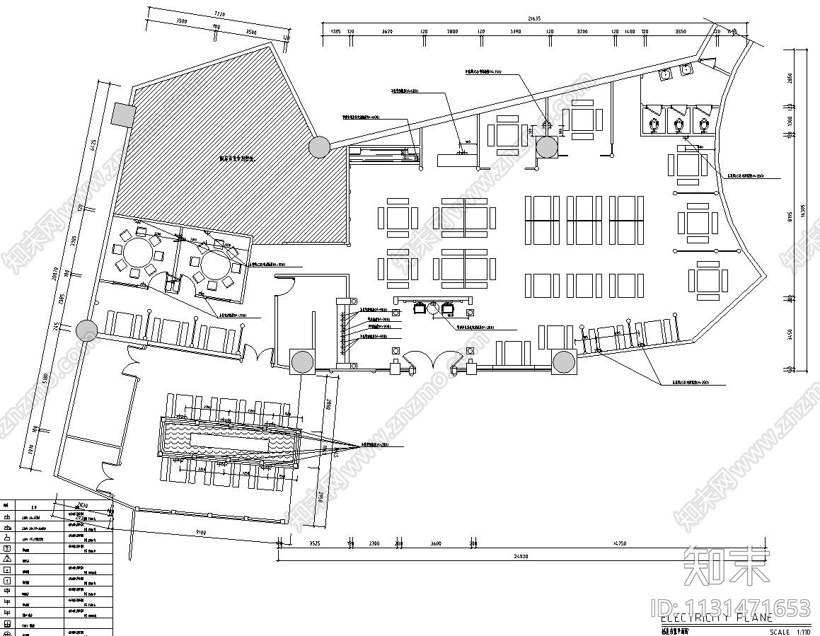 福建厦门小龙坎餐厅火锅店装修施工图施工图下载【ID:1131471653】