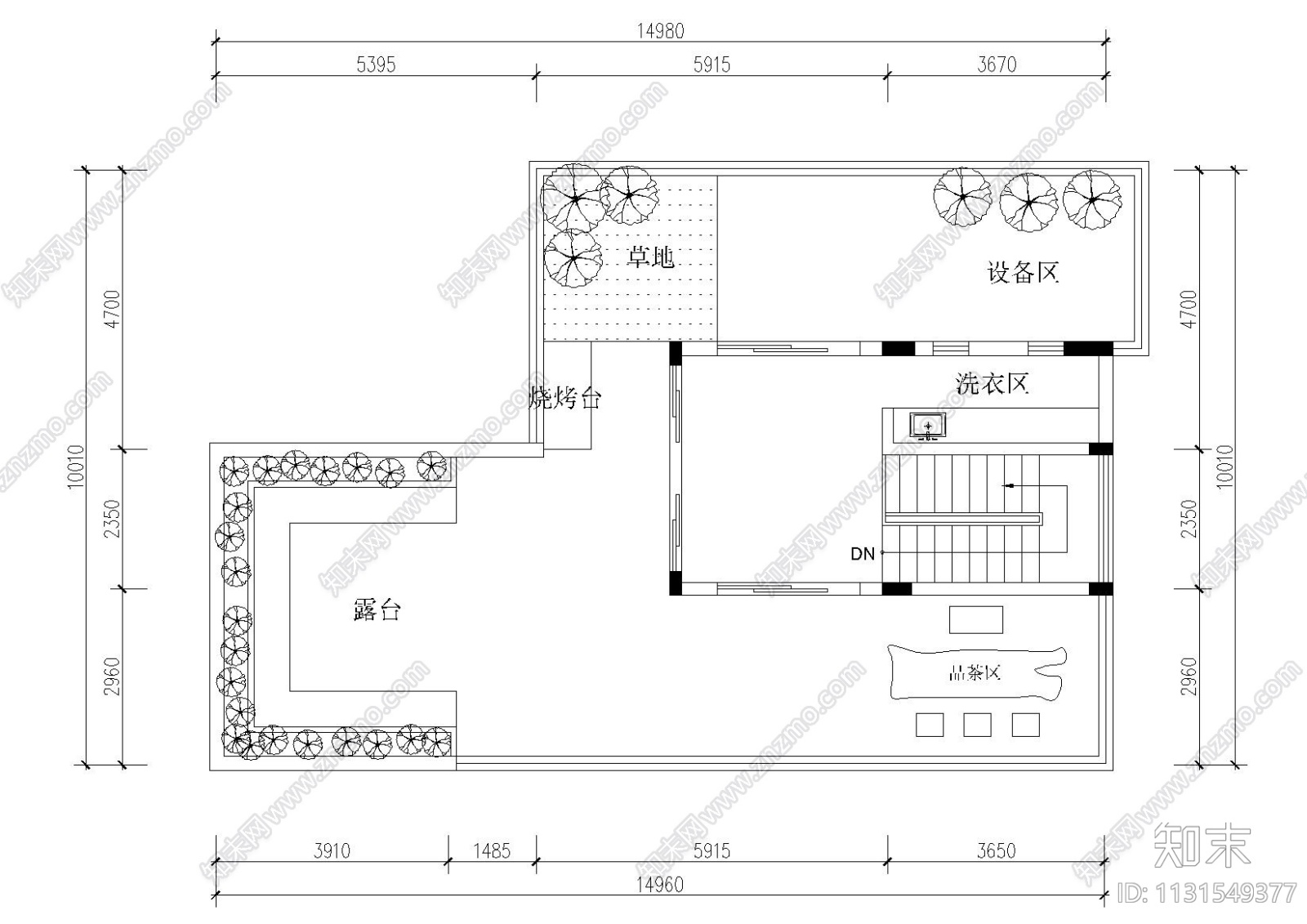 广东现代三层五居室别墅样板间设计施工图cad施工图下载【ID:1131549377】