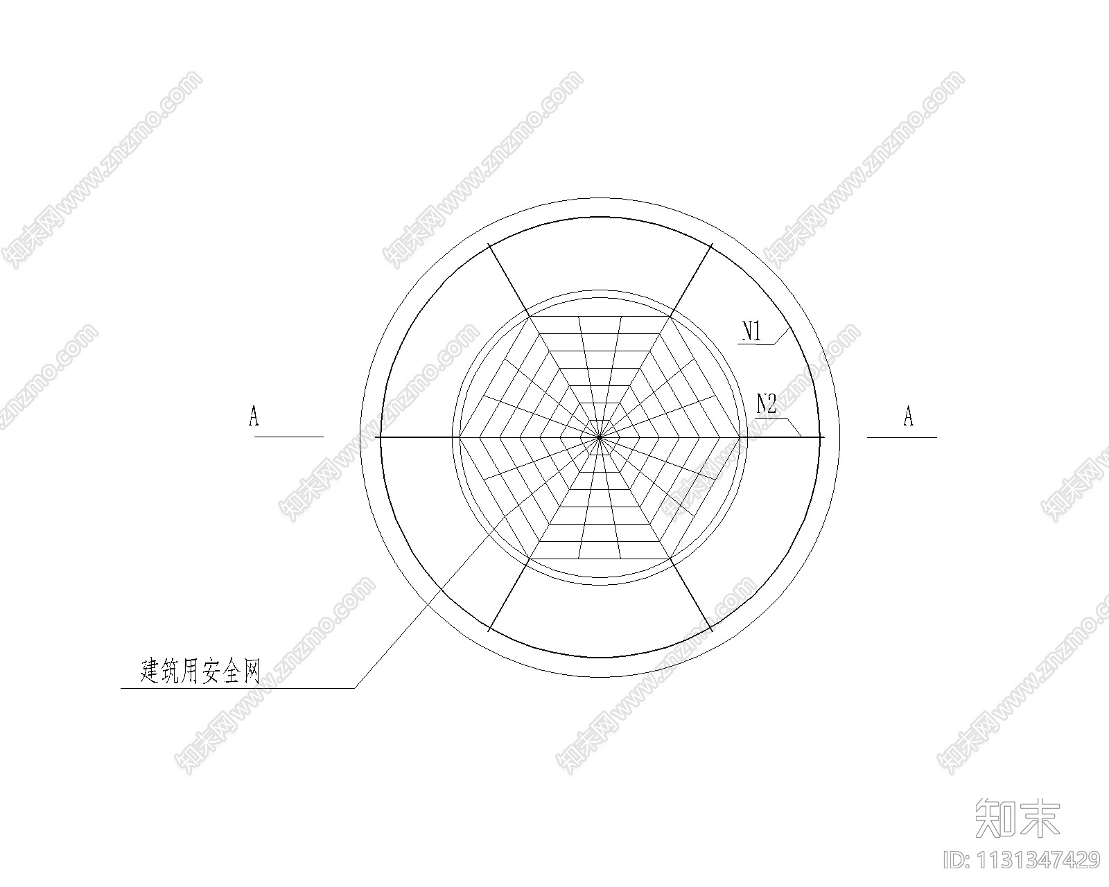 某村排水管线施工图cad施工图下载【ID:1131347429】