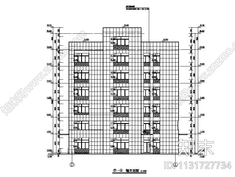 安徽高层市级二级甲等综合性人民医院建筑施工图施工图下载【ID:1131727734】