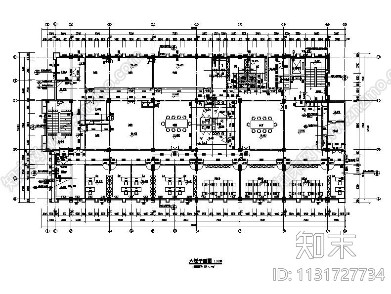 安徽高层市级二级甲等综合性人民医院建筑施工图施工图下载【ID:1131727734】