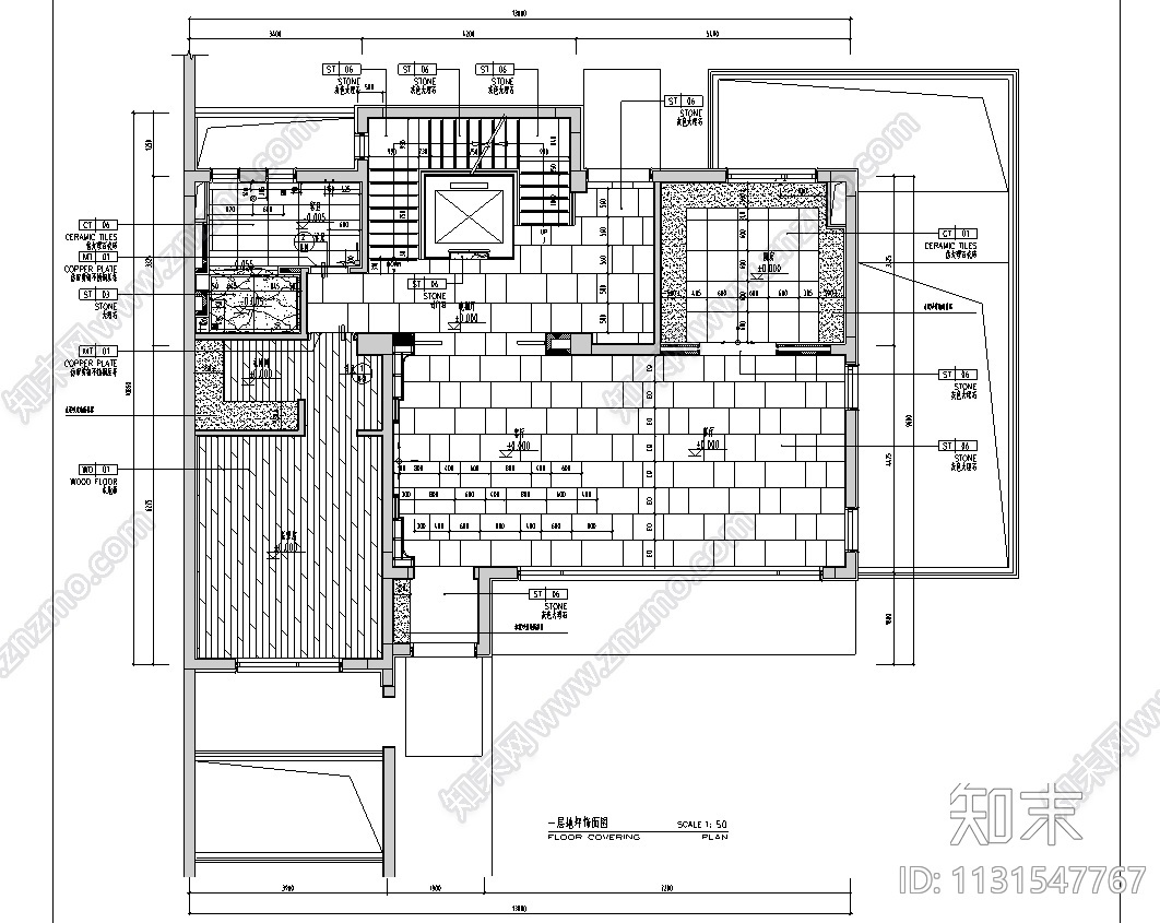 江苏苏州现代中式别墅CAD施工图+效果图施工图下载【ID:1131547767】