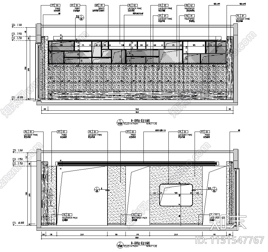 江苏苏州现代中式别墅CAD施工图+效果图施工图下载【ID:1131547767】