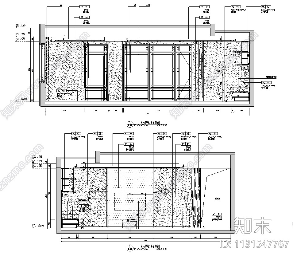 江苏苏州现代中式别墅CAD施工图+效果图施工图下载【ID:1131547767】