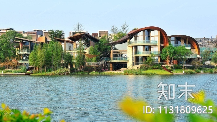 四川美国知名公司顶级滨水公园住宅建成全套图纸（方案+施工图+实景图+SU模型）施工图下载【ID:1131809625】