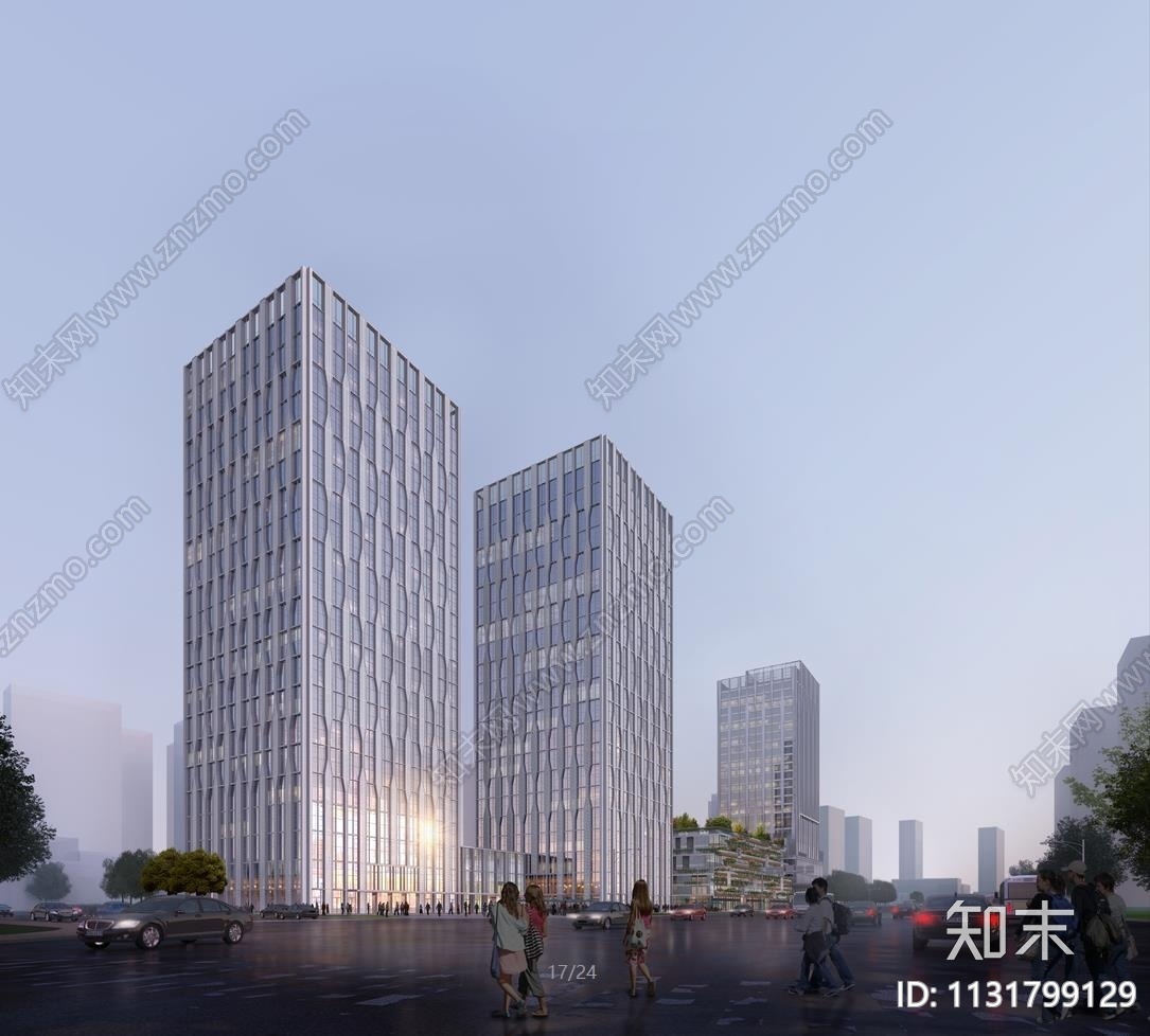 杭州高层商业综合体建筑设计PDF+CAD+SU施工图下载【ID:1131799129】