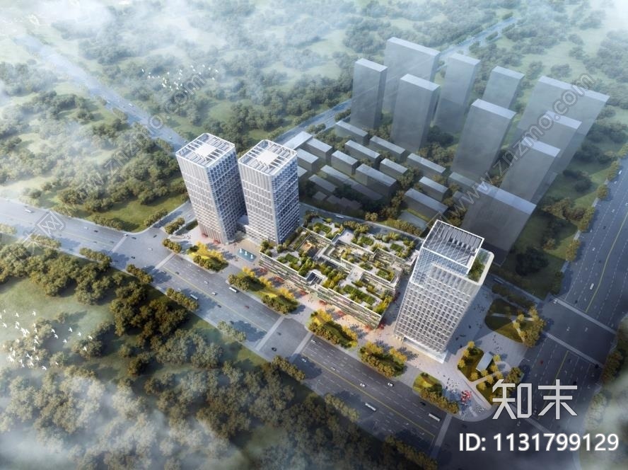 杭州高层商业综合体建筑设计PDF+CAD+SU施工图下载【ID:1131799129】