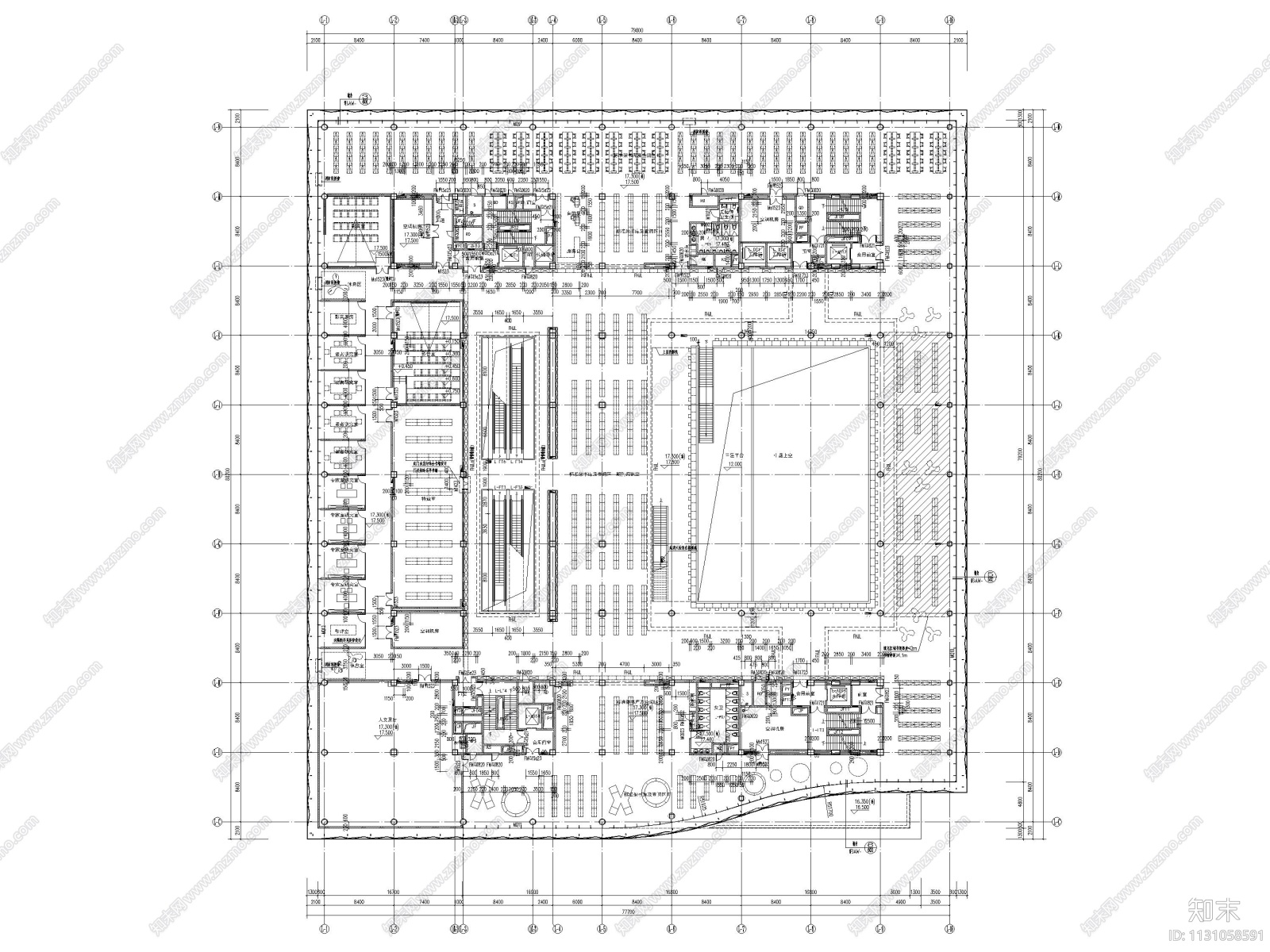 深圳美术馆+图书馆项目全套建筑施工图施工图下载【ID:1131058591】