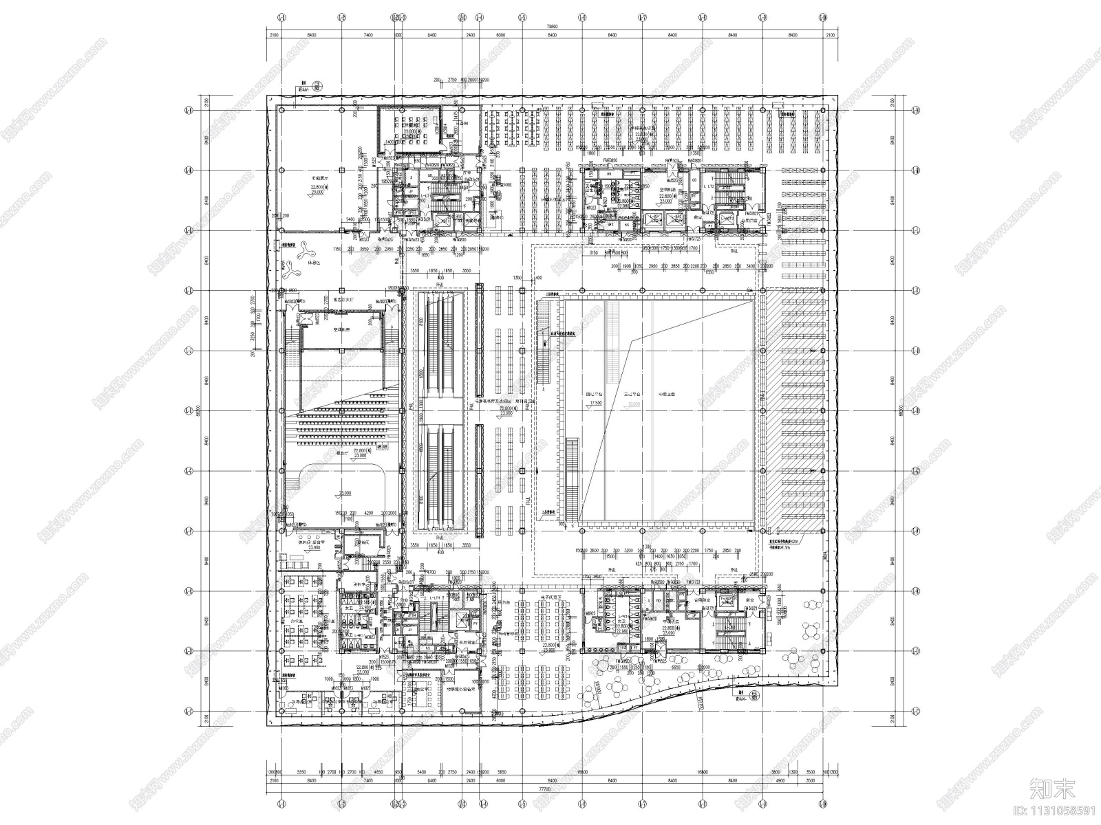 深圳美术馆+图书馆项目全套建筑施工图施工图下载【ID:1131058591】