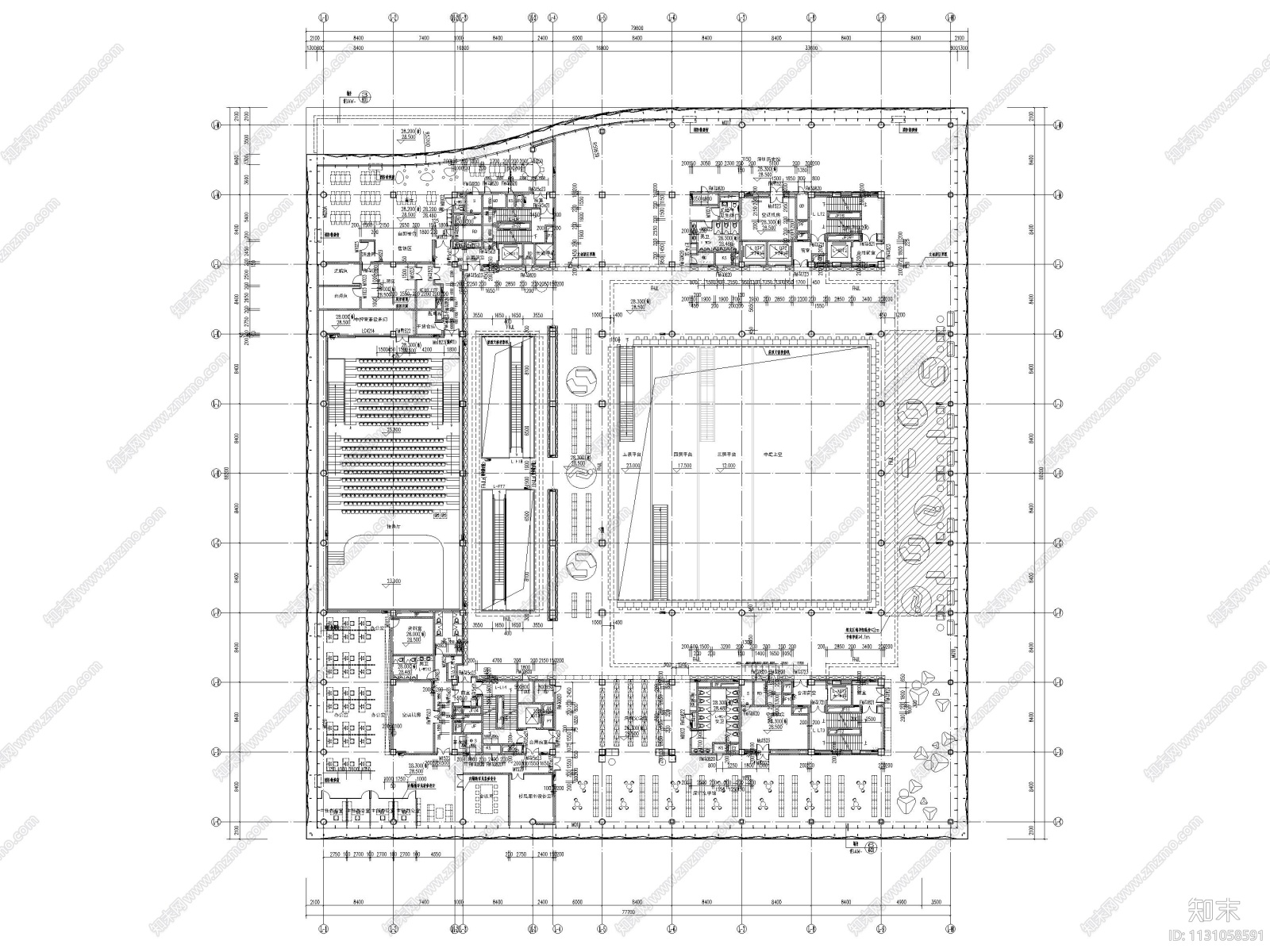 深圳美术馆+图书馆项目全套建筑施工图施工图下载【ID:1131058591】