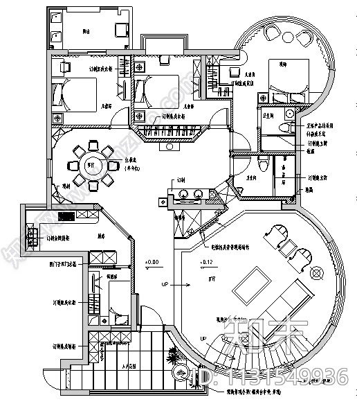 广东某中式别墅施工图及效果图施工图下载【ID:1131549936】