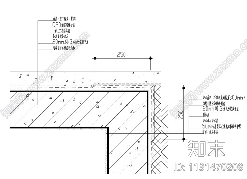 28张地下室屋面卫生间防水节点大样施工图下载【ID:1131470208】