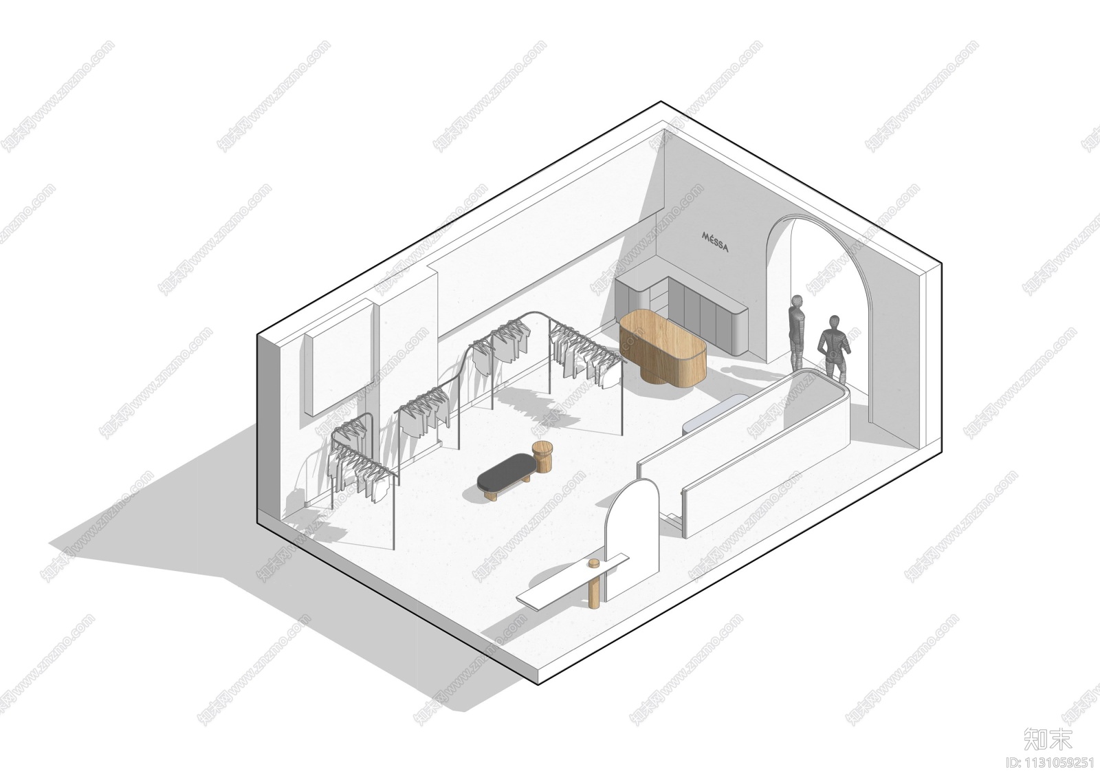 顶级设计公司-36套服装店设计案例参考cad施工图下载【ID:1131059251】