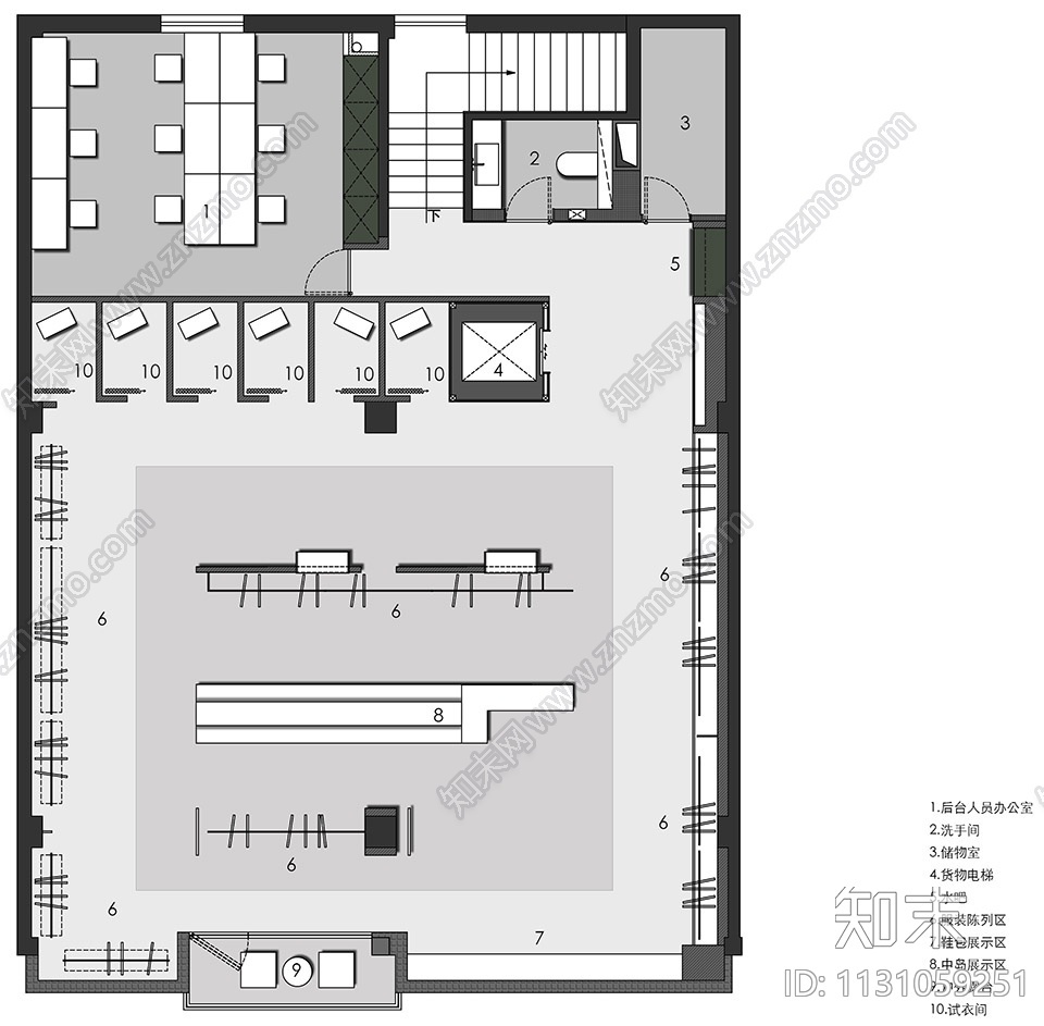 顶级设计公司-36套服装店设计案例参考cad施工图下载【ID:1131059251】