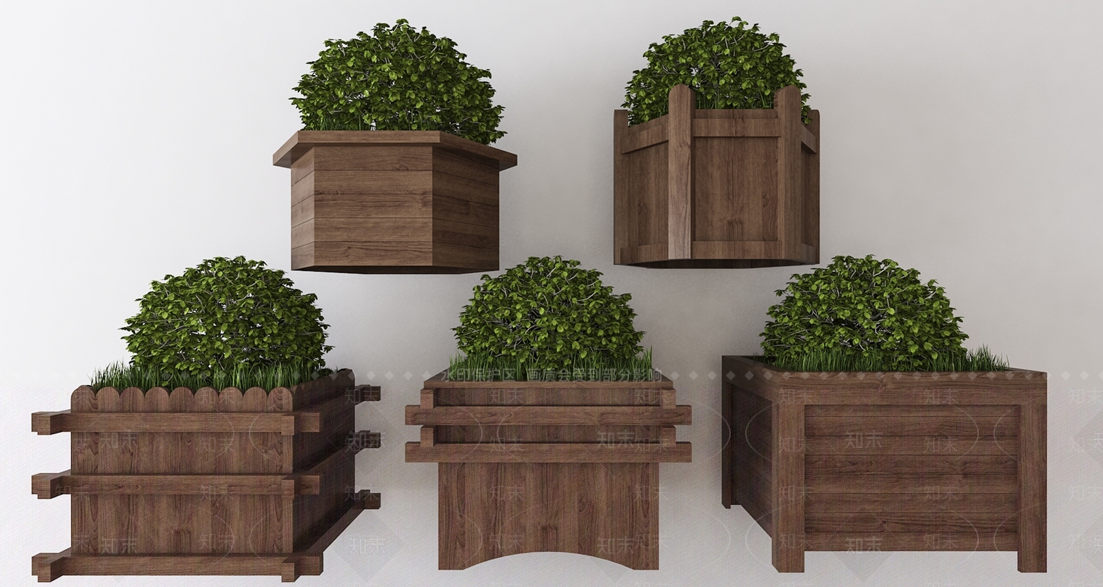 现代植物现代盆栽3D模型下载【ID:632776768】