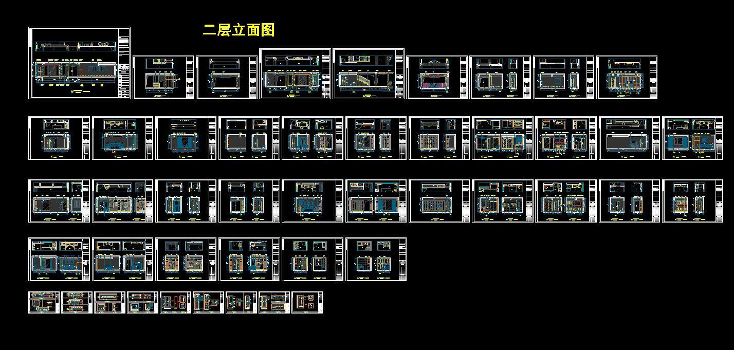 奢华欧式别墅豪宅施工图（含高清效果图）cad施工图下载【ID:531191432】