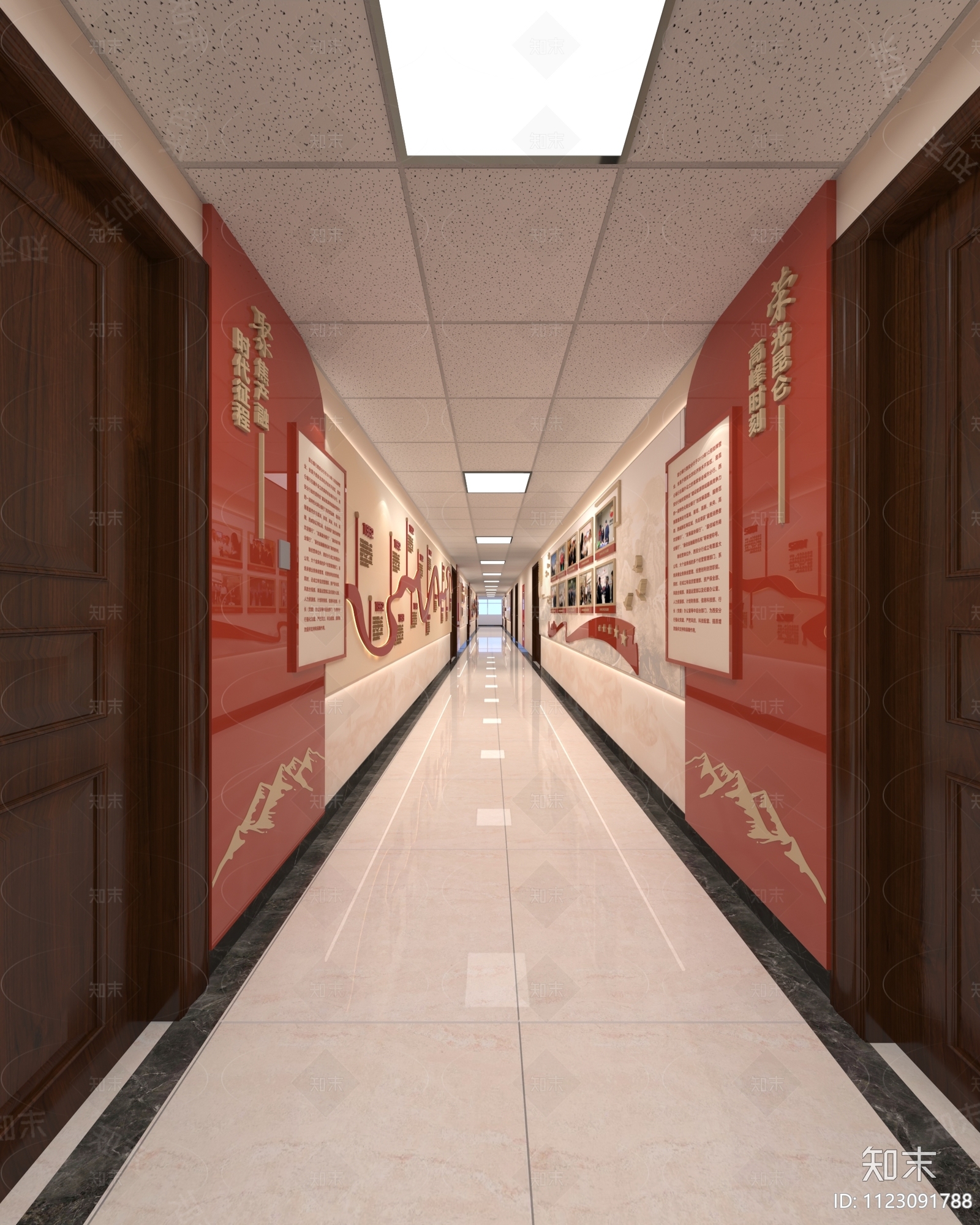 现代走廊3D模型下载【ID:1123091788】_知末3d模型网