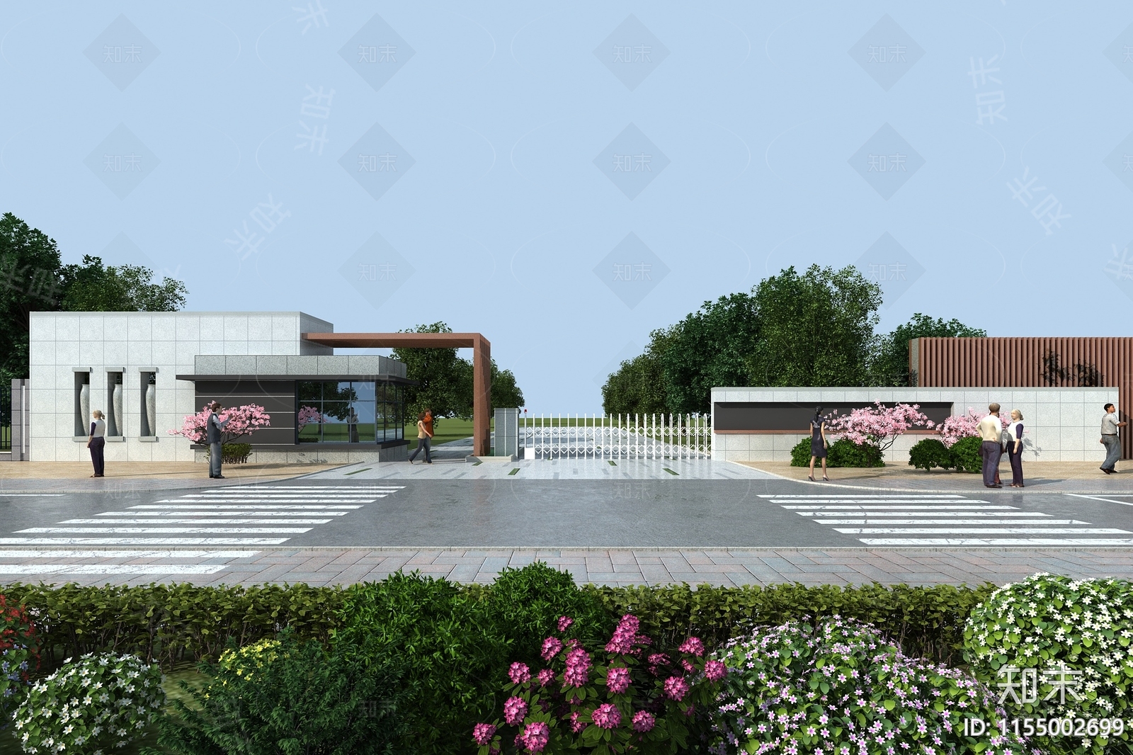 现代门卫3D模型下载【ID:1155002699】_知末3d模型网