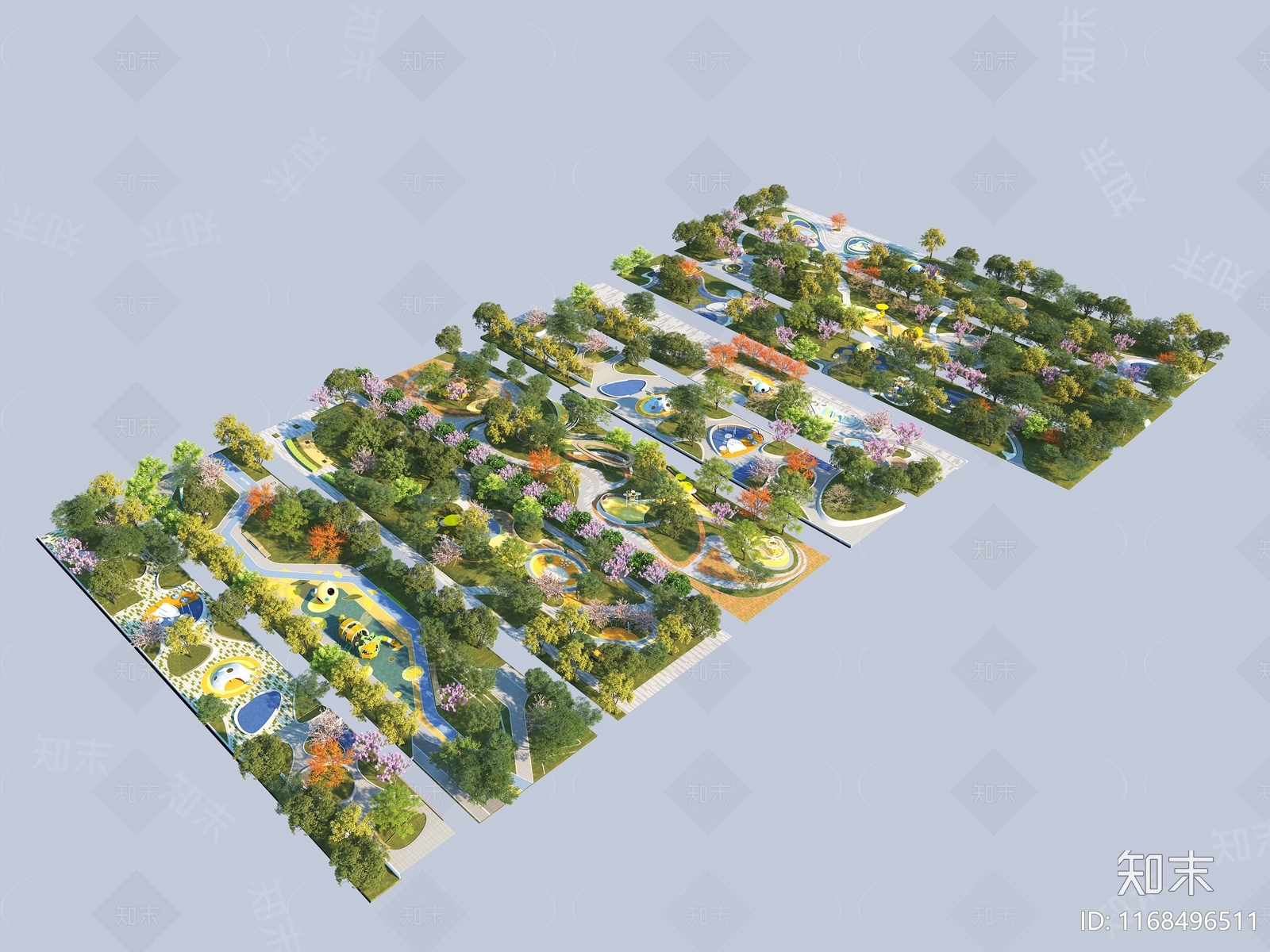 现代公园3D模型下载【ID:1168496511】_知末3d模型网