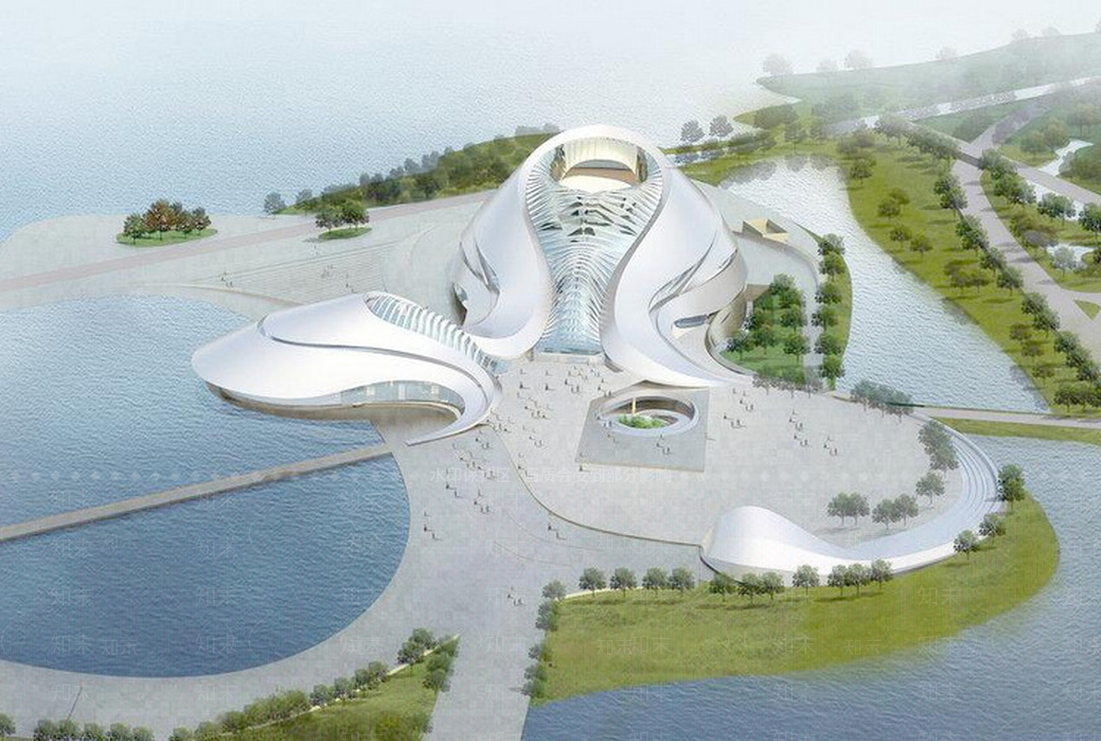 现代哈尔滨大剧院SU模型下载【ID:532253812】